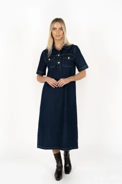 Denim | Shift Dresses><noscript><img width=