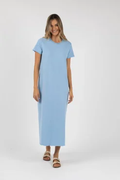 Maxi Dresses | Midi Dresses>Humidity Lifestyle BASIC TEE DRESS