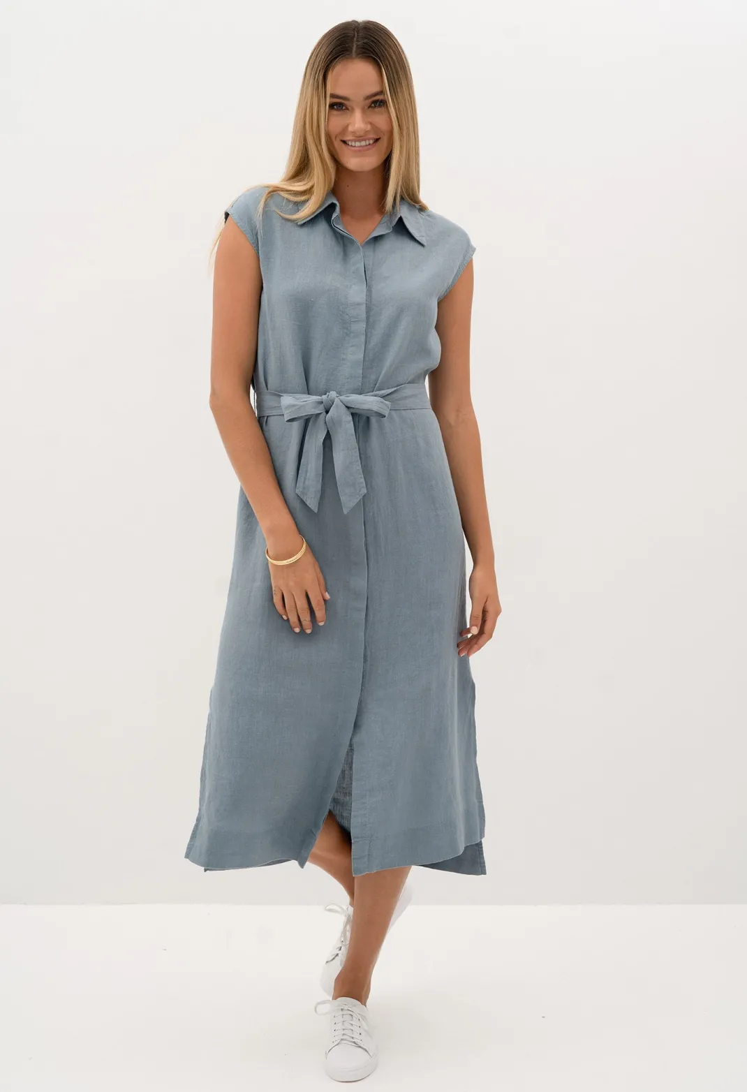 Midi Dresses>Humidity Lifestyle CABO SHIRT DRESS