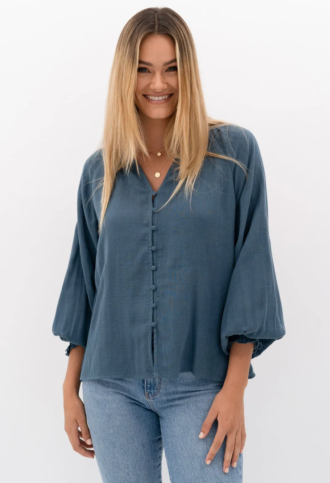 Resort | Blouses>Humidity Lifestyle CHI CHI BLOUSE