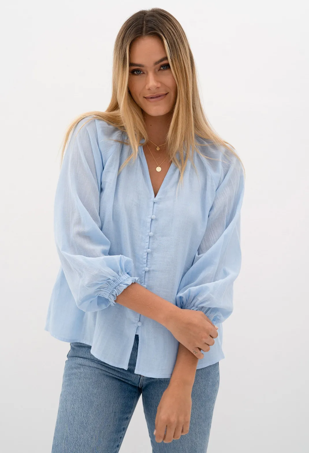 Resort | Blouses>Humidity Lifestyle CHI CHI BLOUSE