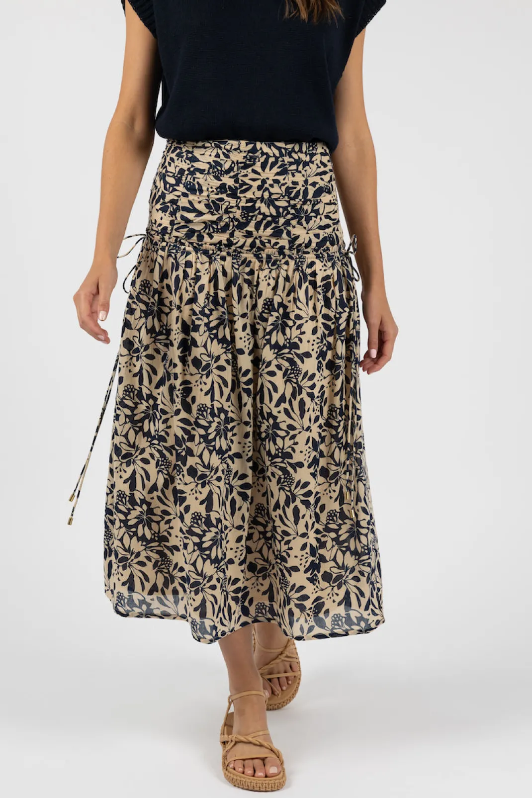 Resort | Skirts>Humidity Lifestyle EDEN RUCHED SKIRT