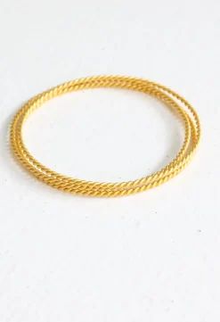 Jewellery>Humidity Lifestyle EMBRACE BANGLES GOLD