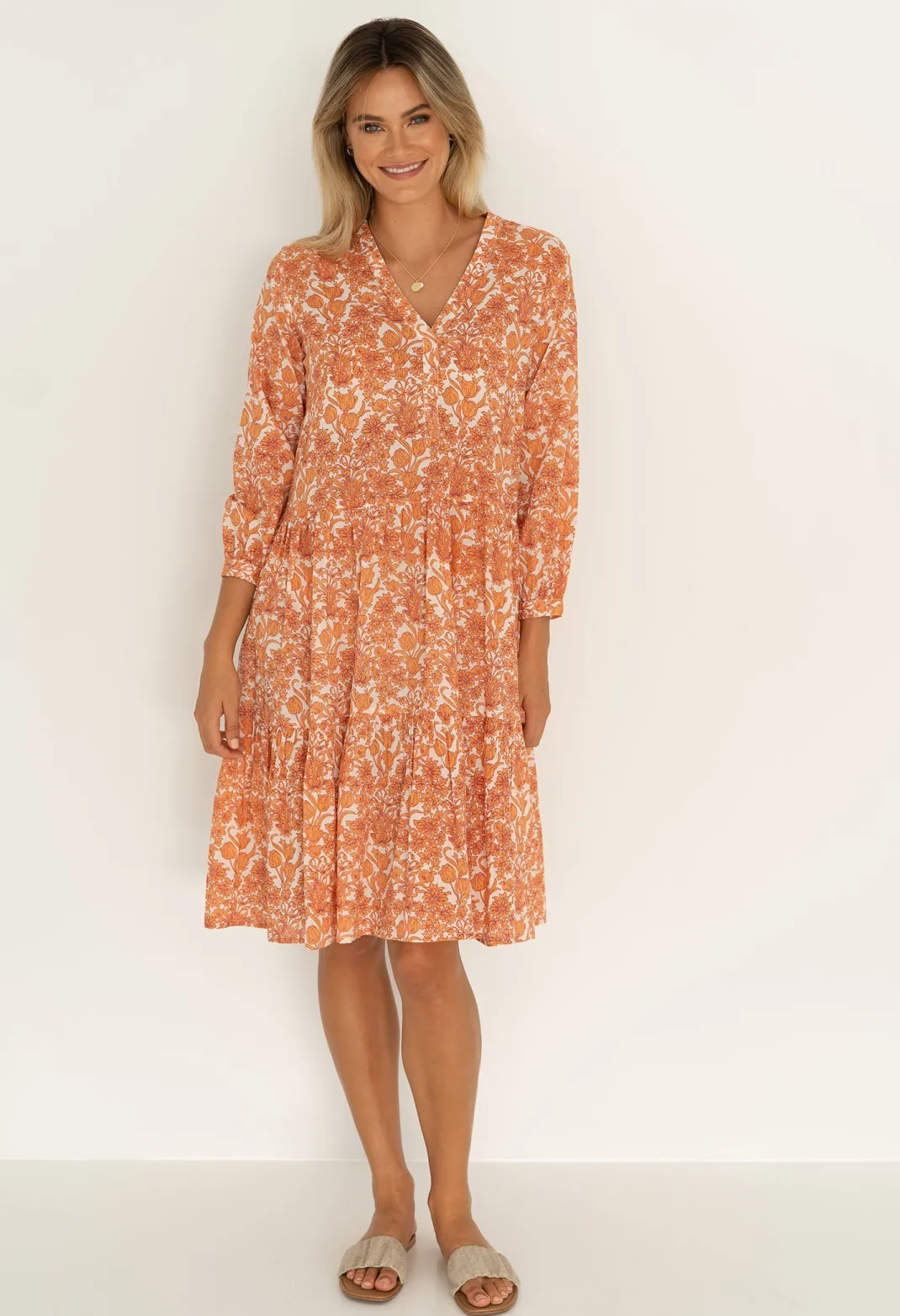 Resort | Midi Dresses>Humidity Lifestyle IOS DRESS