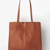 Bags>Humidity Lifestyle JUJU & CO BABY UNLINED TOTE - COGNAC
