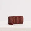 Bags>Humidity Lifestyle JUJU & CO BRAID WALLET - COGNAC