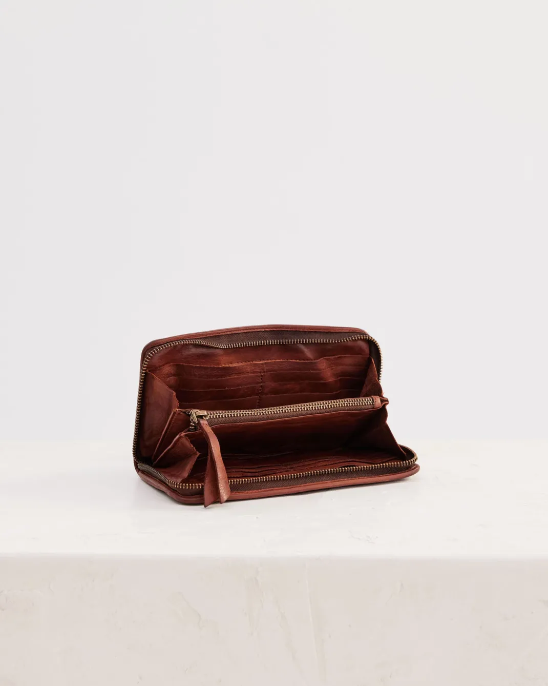 Bags>Humidity Lifestyle JUJU & CO BRAID WALLET - COGNAC