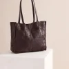 Bags>Humidity Lifestyle JUJU & CO TUMBLED BABY UNLINED TOTE - CHOCOLATE