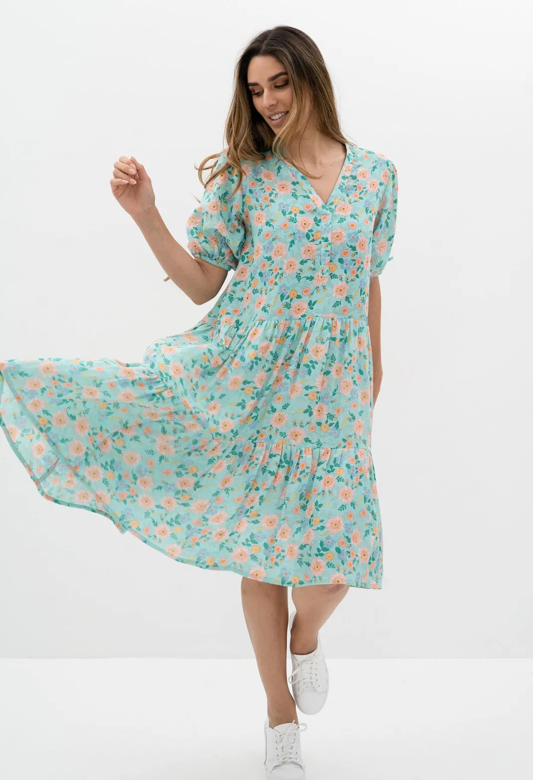 Midi Dresses>Humidity Lifestyle LAYLA BLOOM DRESS