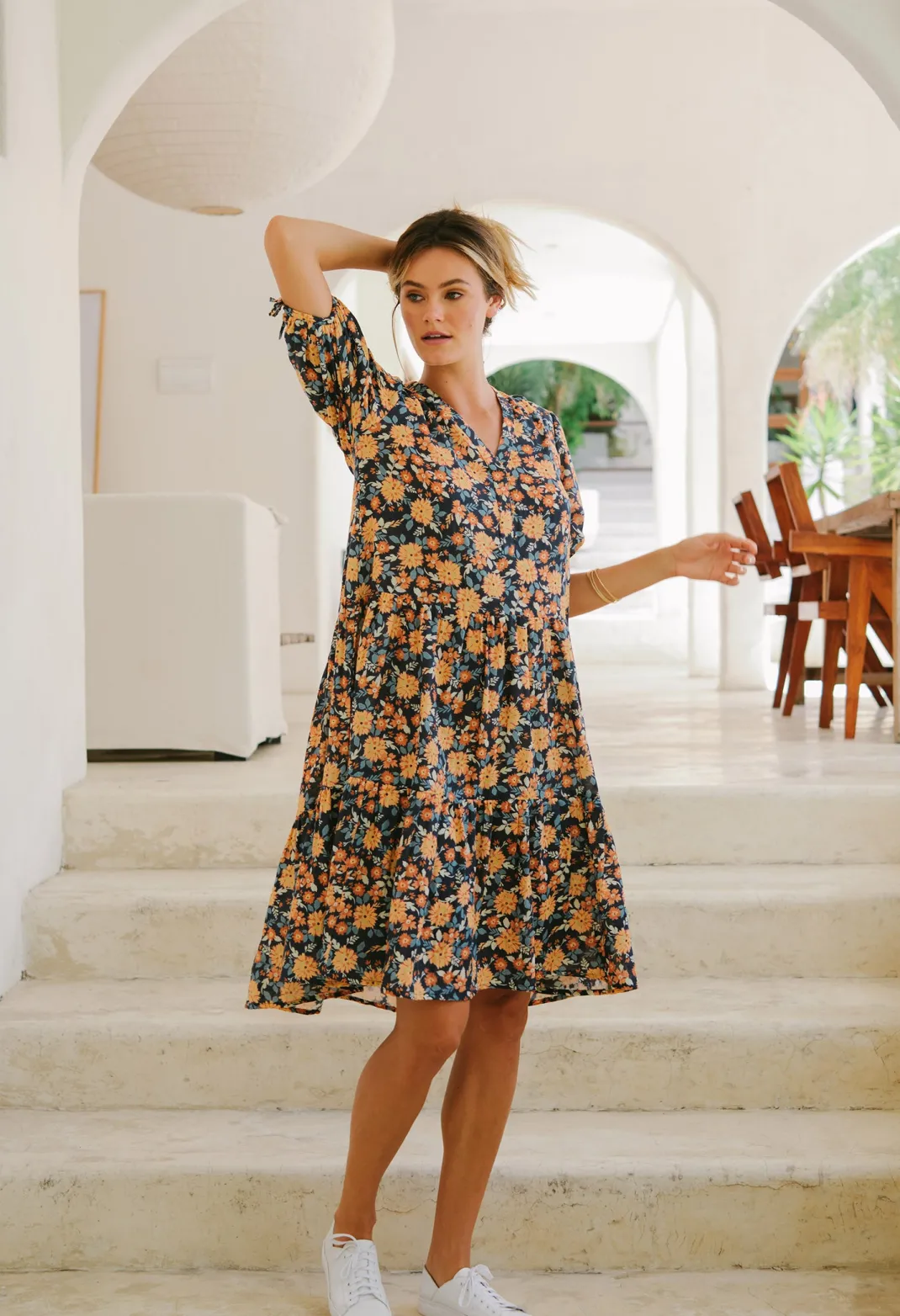 Midi Dresses>Humidity Lifestyle LAYLA BLOOM DRESS
