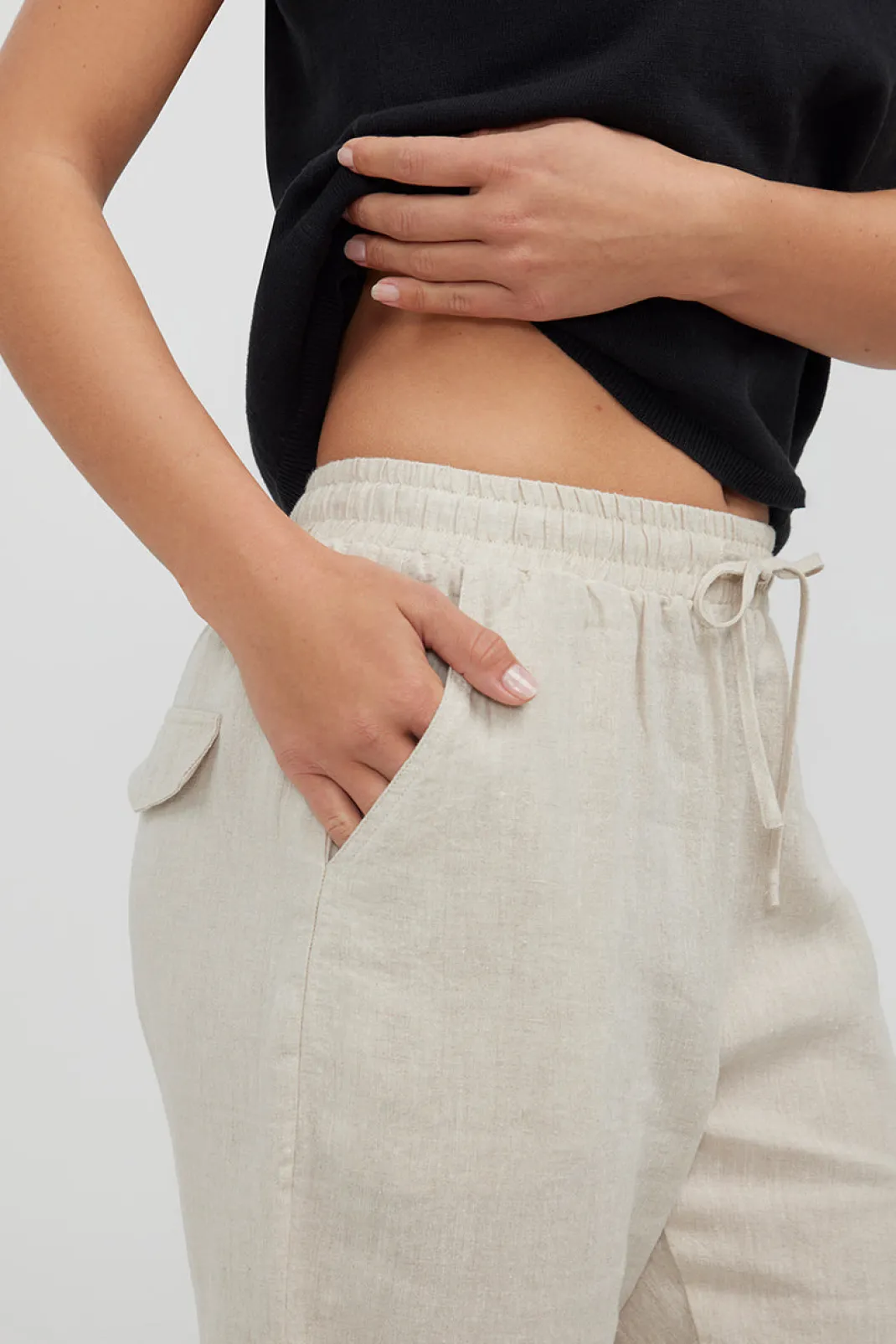 Resort | Pants>Humidity Lifestyle LIDO 3/4 LINEN PANT