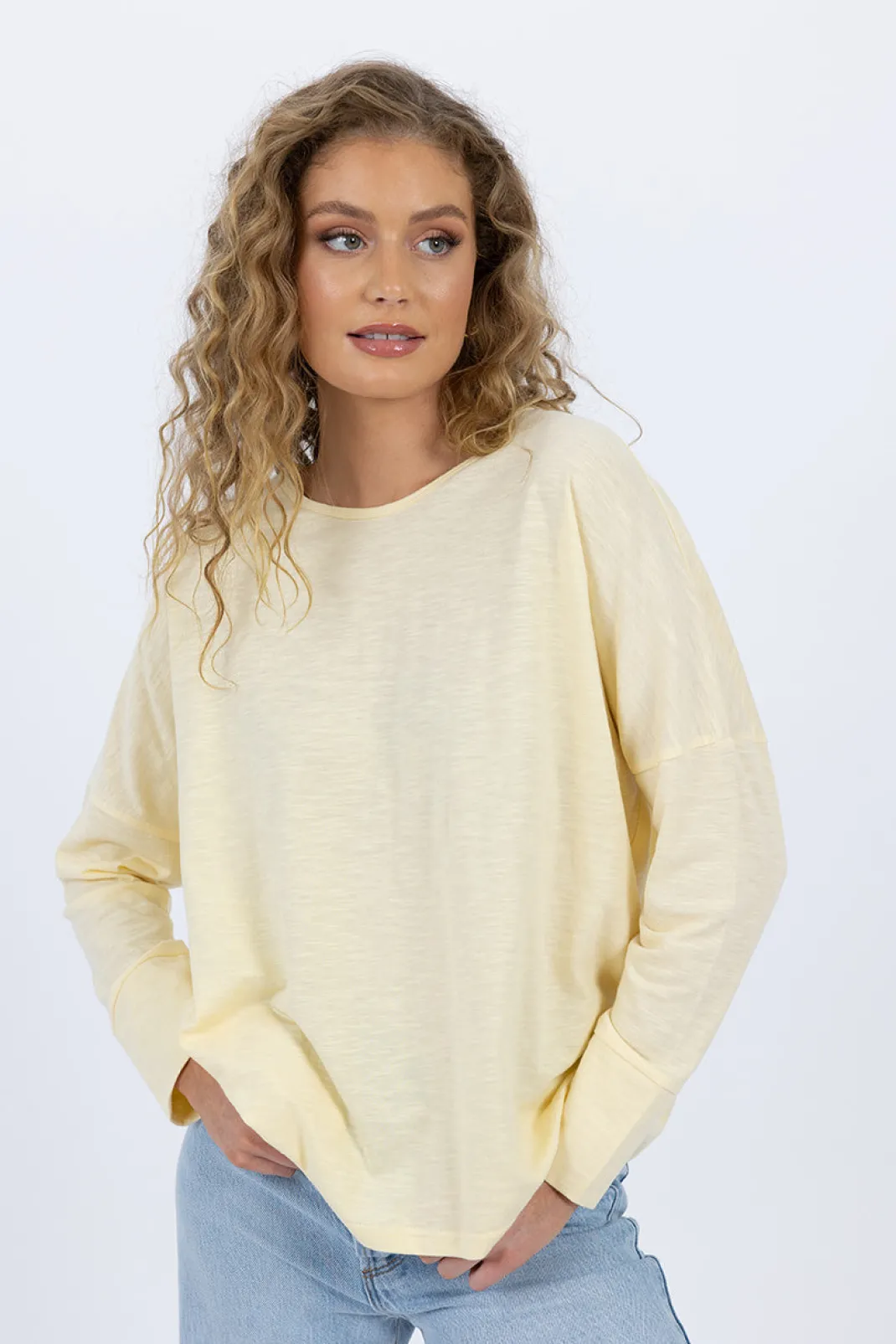 Loungewear | Basics>Humidity Lifestyle LONG SLEEVE DIPPY TEE AW24