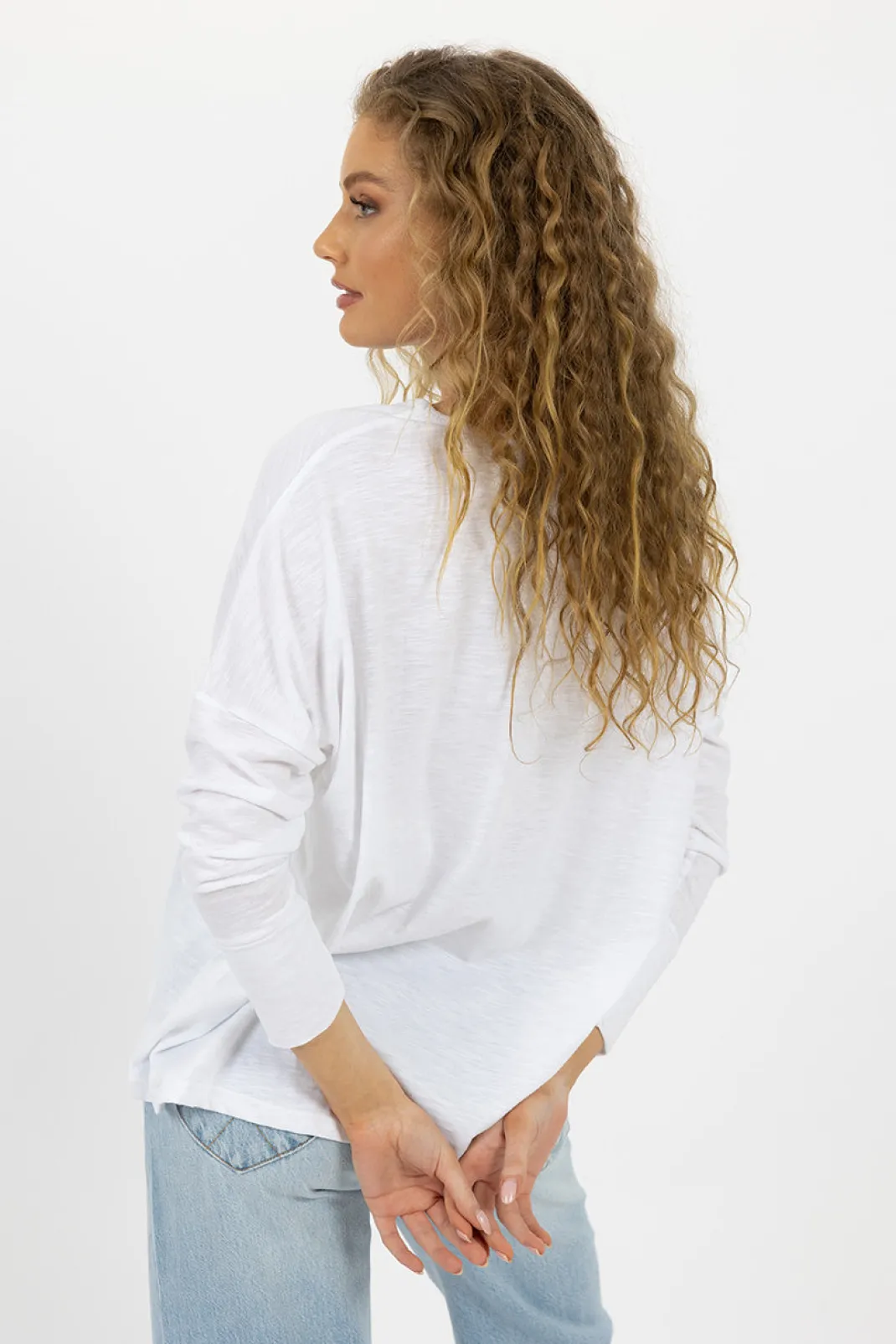 Loungewear | Basics>Humidity Lifestyle LONG SLEEVE DIPPY TEE AW24