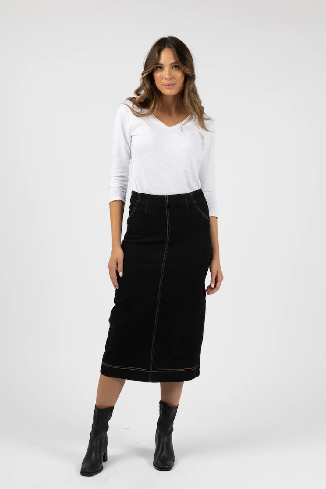 Denim | Skirts>Humidity Lifestyle NEVADA SKIRT