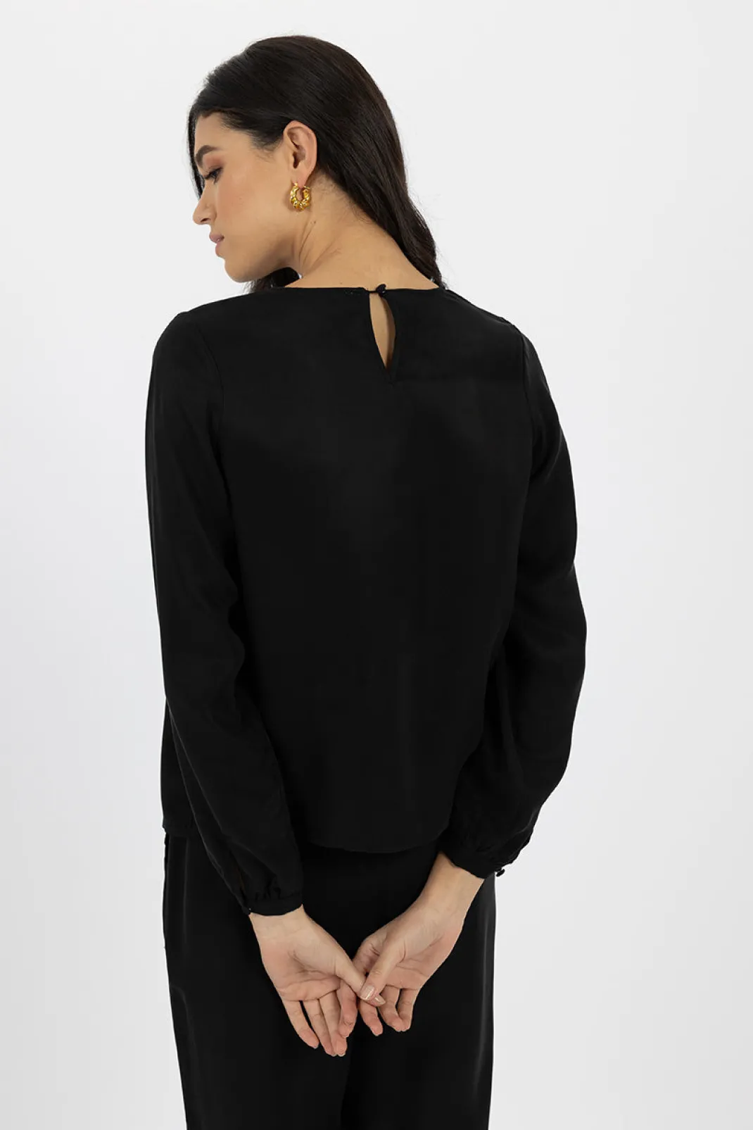 Long Sleeve | Blouses>Humidity Lifestyle SARA BLOUSE