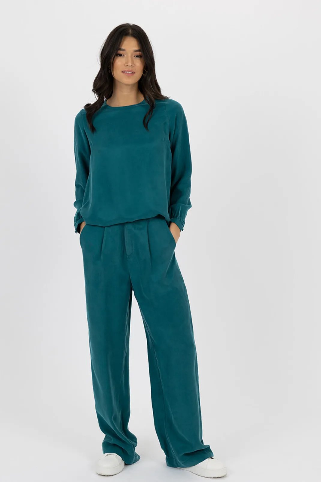 Long Sleeve | Blouses>Humidity Lifestyle SARA BLOUSE