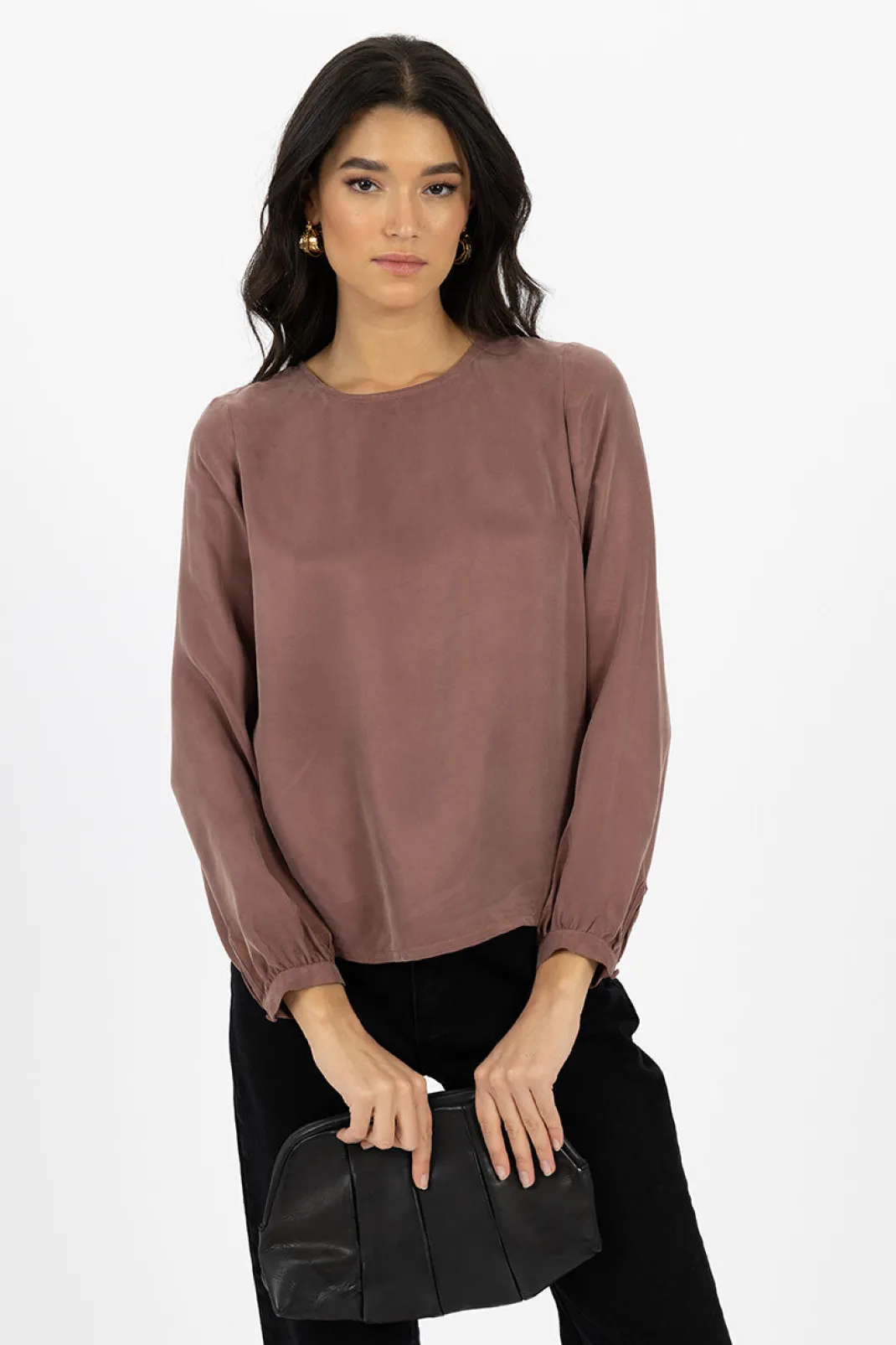 Long Sleeve | Blouses>Humidity Lifestyle SARA BLOUSE