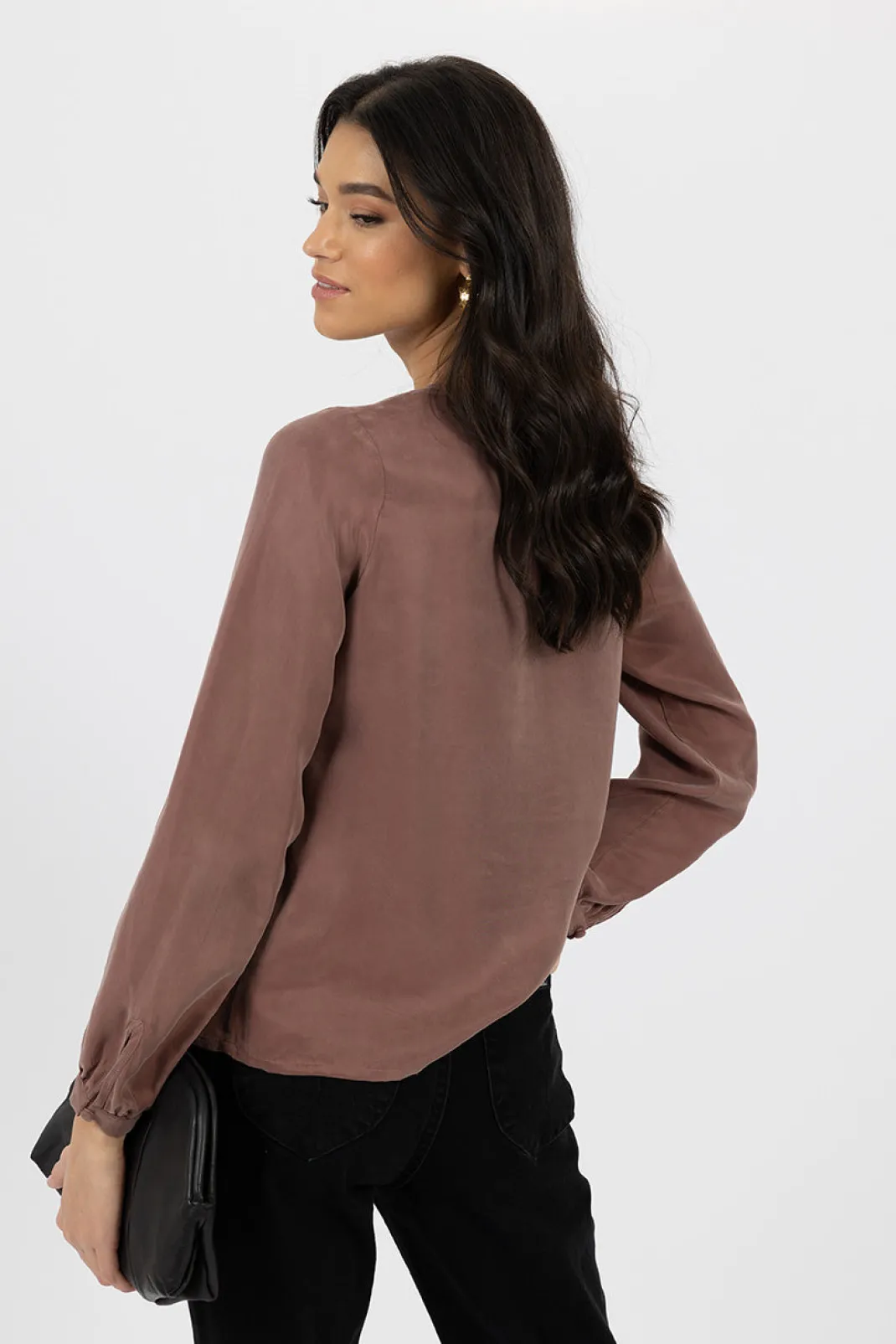 Long Sleeve | Blouses>Humidity Lifestyle SARA BLOUSE