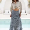 Resort | Skirts>Humidity Lifestyle SARDINIA ARIES SKIRT BLUE PRINT