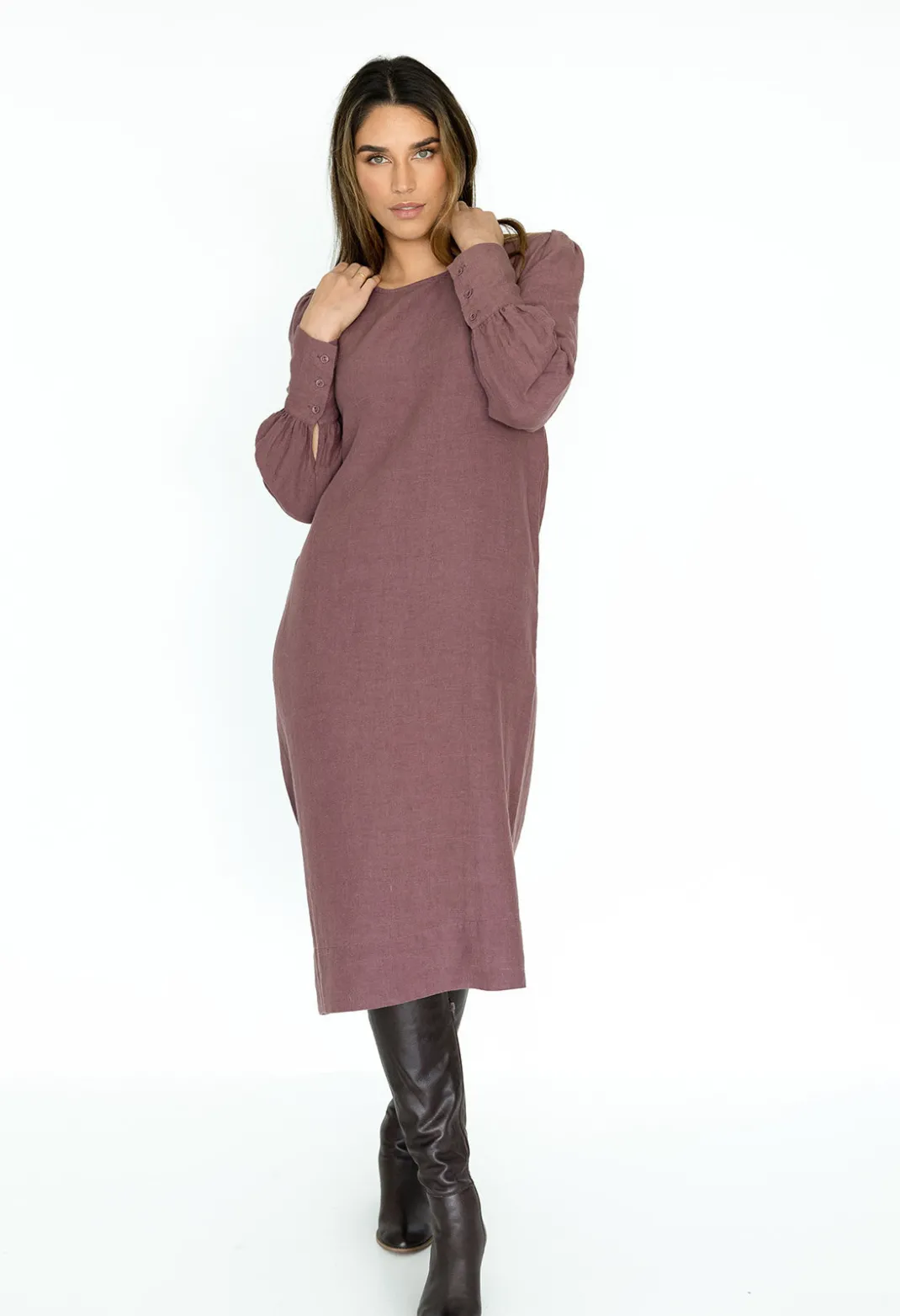 Midi Dresses | Shift Dresses>Humidity Lifestyle SAVANNAH SHIFT DRESS AW23