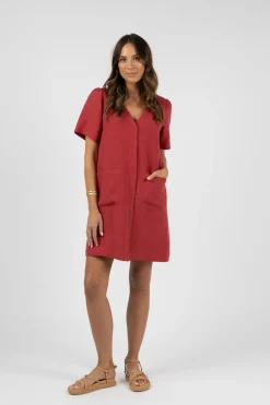 Resort | Shift Dresses>Humidity Lifestyle SAVINA SHIRT DRESS