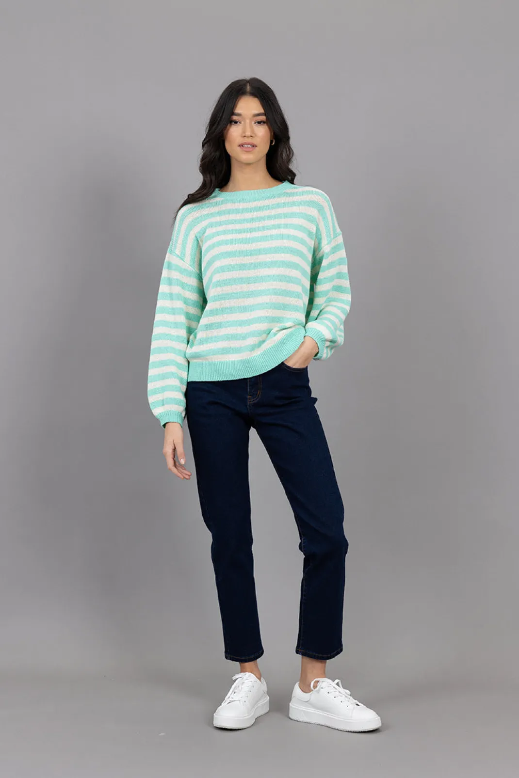 Midweight Knits | Midweight Knits>Humidity Lifestyle SIERRA STRIPE JUMPER