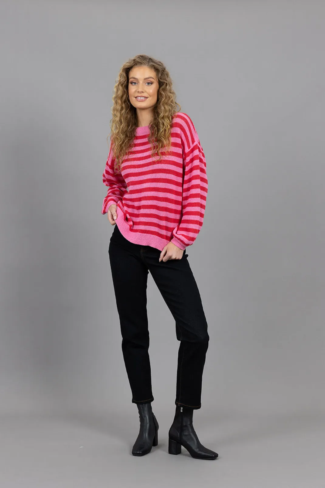 Midweight Knits | Midweight Knits>Humidity Lifestyle SIERRA STRIPE JUMPER