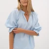 Blouses>Humidity Lifestyle SPLICE BLOUSE