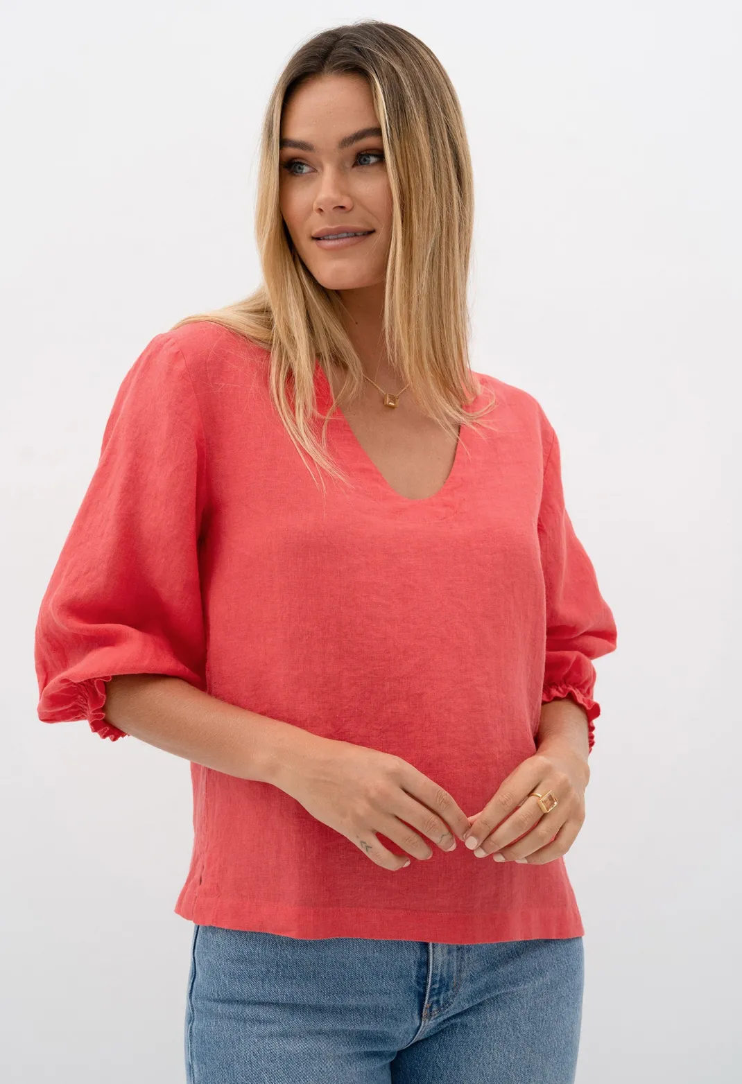 Blouses>Humidity Lifestyle TULUM BLOUSE