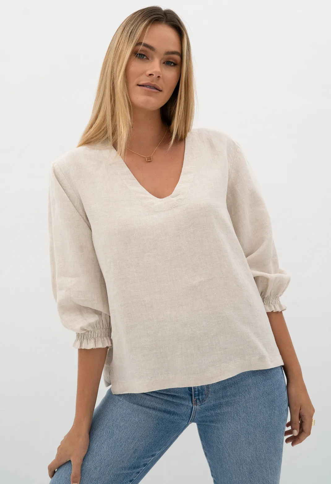 Blouses>Humidity Lifestyle TULUM BLOUSE