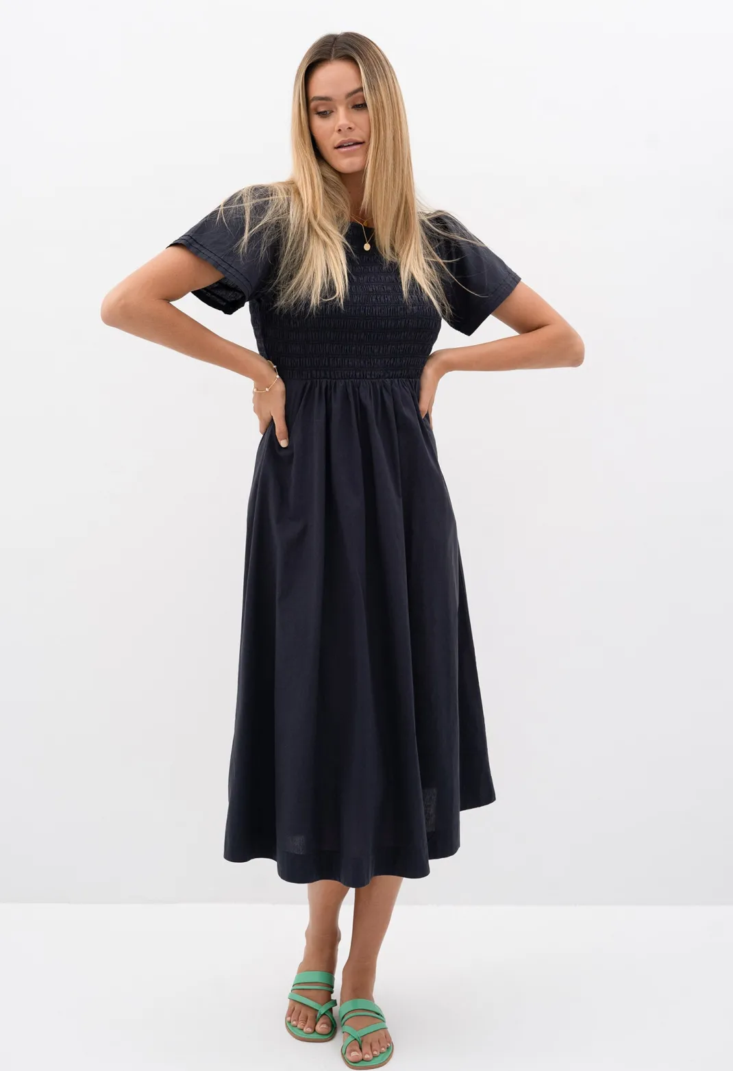 Midi Dresses>Humidity Lifestyle WAVERLY DRESS