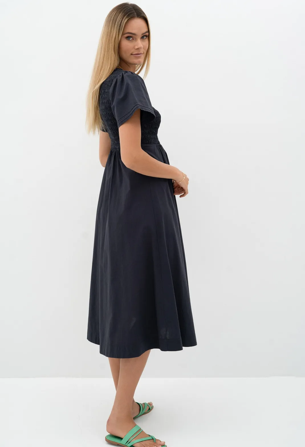 Midi Dresses>Humidity Lifestyle WAVERLY DRESS