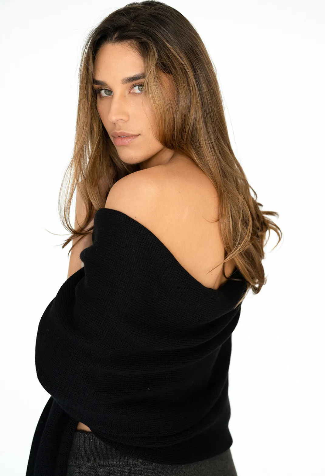 Scarves>Humidity Lifestyle WIDE WRAP SCARF AW23 BLACK