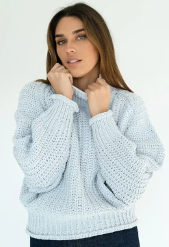 Chunky Knits | Chunky Knits>Humidity Lifestyle WILLOW JUMPER - ICE BLUE