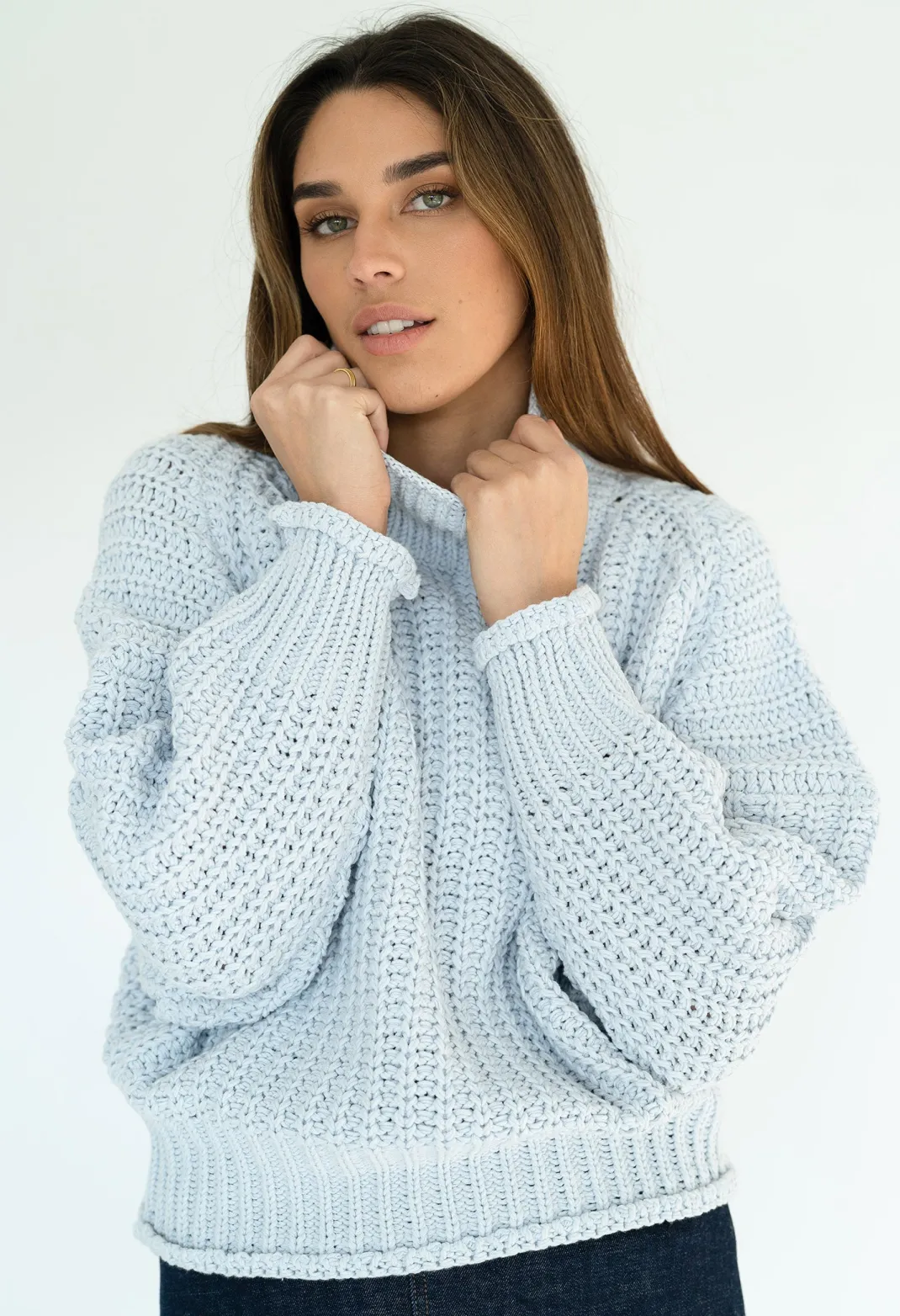 Chunky Knits | Chunky Knits>Humidity Lifestyle WILLOW JUMPER - ICE BLUE