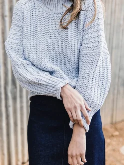 Chunky Knits | Chunky Knits>Humidity Lifestyle WILLOW JUMPER - ICE BLUE